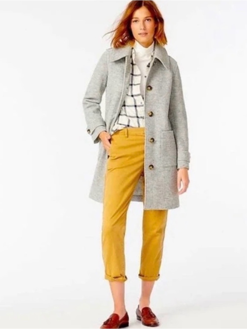 J.Crew Italian Boiled Wool Manifattura Di Carmignano Lady Coat - Picture 2 of 15